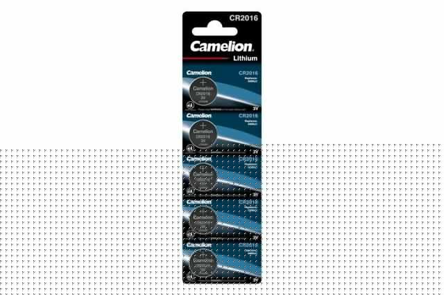Элемент питания литиевый CR2016 BL-5 (блист.5шт) Camelion 1593
