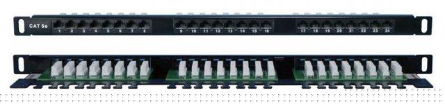 Патч-панель 19дюйм 0.5U кат.5E 24 порта RJ45 Dual IDC PPHD-19-24-8P8C-C5E-110D высок. плотности Hyperline 244076