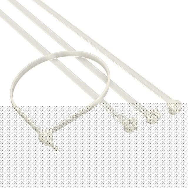 Хомут кабельный 2.5х100 P6.6 бел. с двойным замком (уп.100шт) DKC 21203SR