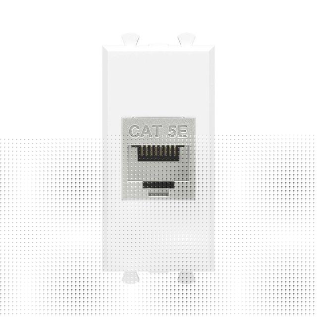 Розетка компьютерная 1мод. Avanti "Белое облако" RJ45 кат.5E без шторок экранир. модульная механизм DKC 4400761