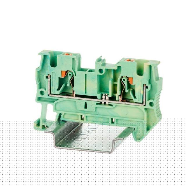 Клемма заземления зажим push-in 2 точки подключения 4кв.мм DKC VPR-4-PE-YG