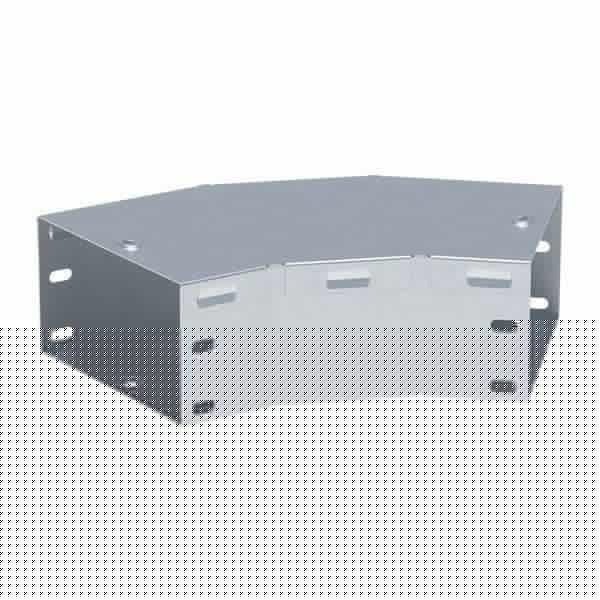 Угол для лотка горизонтальный 45град. 400х80 1мм EKF g4580400-1