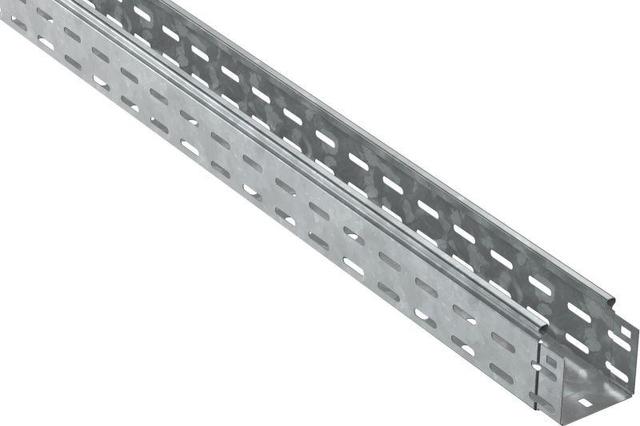 Лоток листовой перфорированный 100х80 L3000 сталь 1мм HDZ IEK CLP10-080-100-100-3-M-HDZ