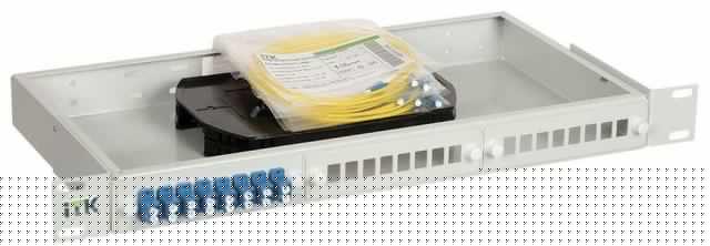 Кросс укомплектованный 1U SC (Simplex) 16 портов (OS2) ITK FOBX24-1U-16SCUS09