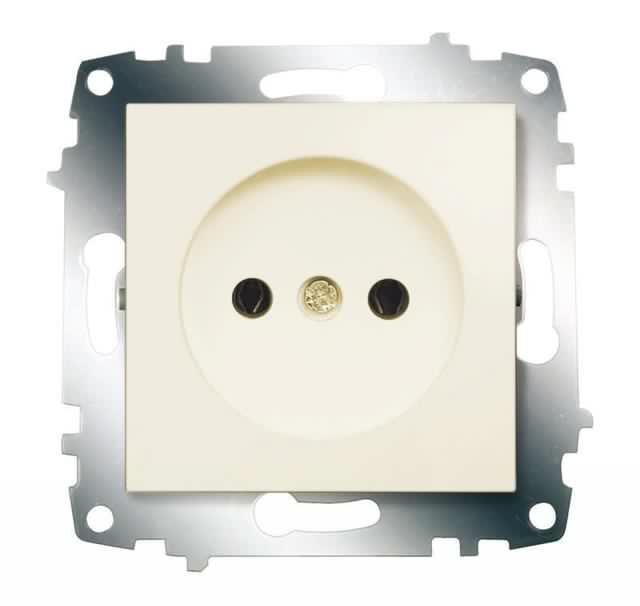Розетка 1-м СП 1мод. Cosmo 16А IP20 без заземл. механизм крем. ABB 619-010300-215