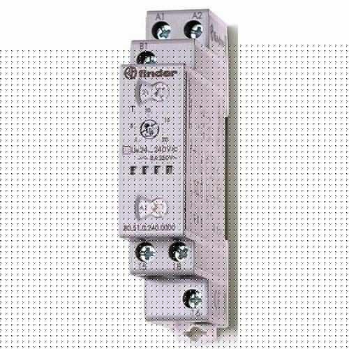 Таймер модульный мультифункциональный (AI DI SW BE CE DE) 24…240В AC/DC 1CO 8А 17.5мм регулировка времени 0.1с…24ч IP20 FINDER 805102400000
