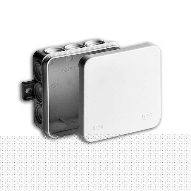 Коробка распределительная ОП 100х100х35мм 12 вводов IP54 бел. Ruvinil 67095Б