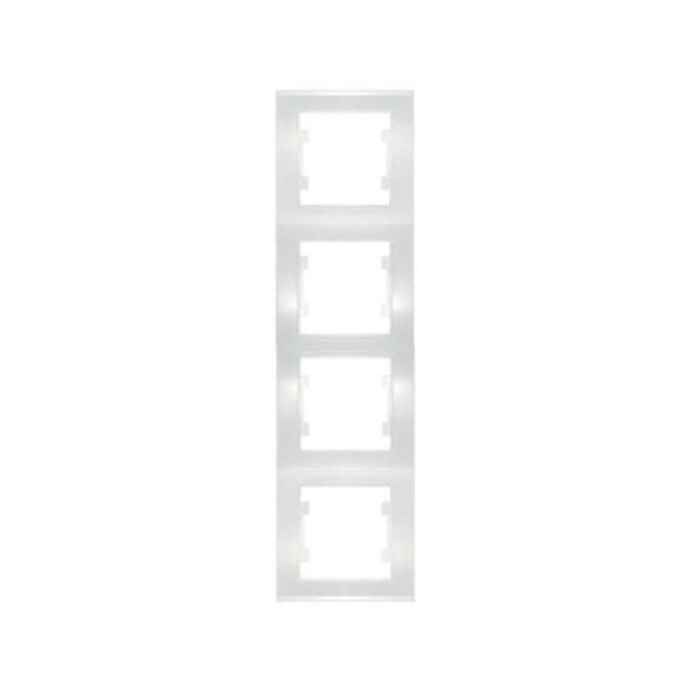 Рамка 4-м Бриллиант верт. бел. UNIVersal 7947496