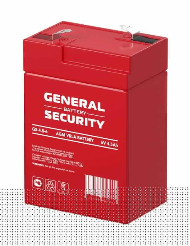 Аккумулятор 6В 4.5А.ч General Security GS4.5-6